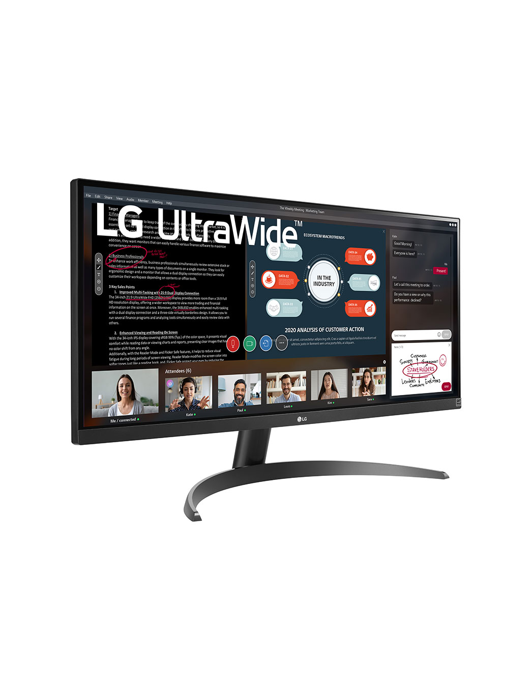 LG 21:9 UltraWide モニター 29WP500-B 29'' (73 cm) | UltraWide™ Moniteur LED IPS 21/9ème | Résolution UW