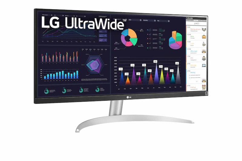 LG 29"| Moniteur UltraWide| Résolution UWFHD 2560x1080, LG 29WQ600-W