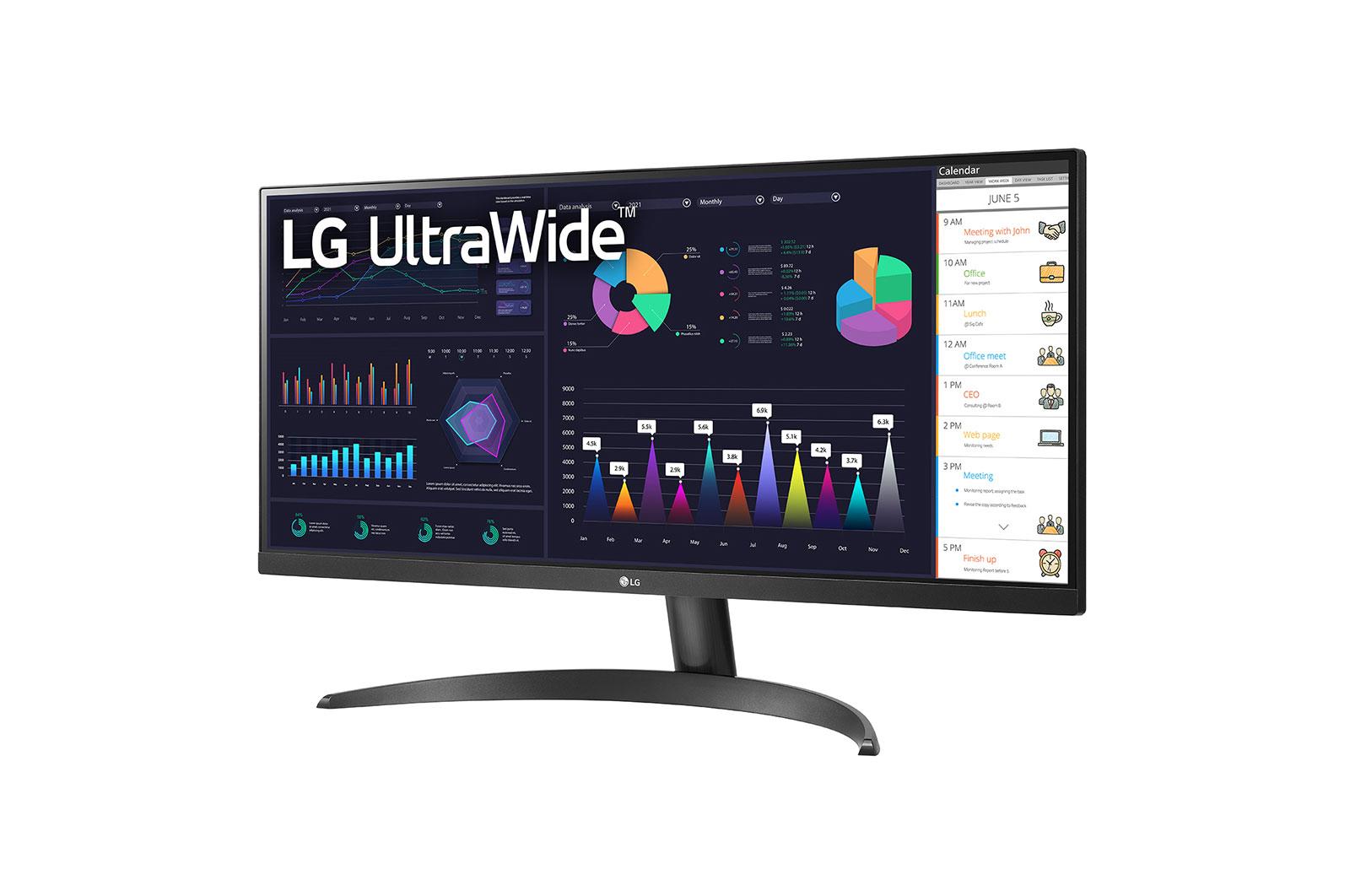 LG 29'' (73 cm) | Moniteur UltraWide™ LED IPS 21/9ème | Résolution UWFHD 2560 x 1080, LG 29WQ60A-B