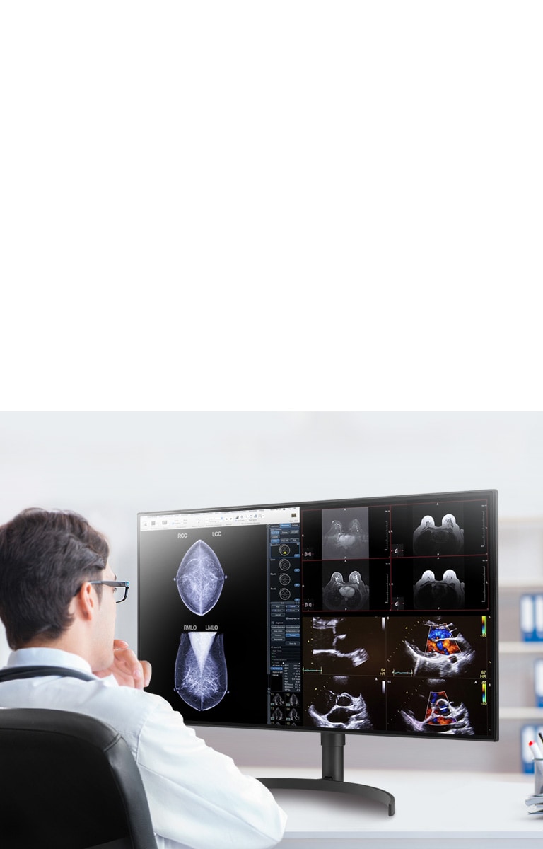 L'écran IPS 8MP de 31.5 pouces facilite le diagnostic précis des images médicales. Le grand angle de vision de 178° permet aux patients et aux médecins de voir des images reproduites avec précision et une distorsion minimale.