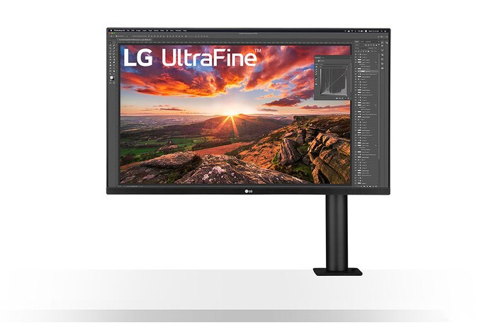LG Moniteur 4K Ergo UltraFine™ 32'' | IPS 16:9e | Résolution UHD 4K 3840 x 2160, LG 32UN880P-B