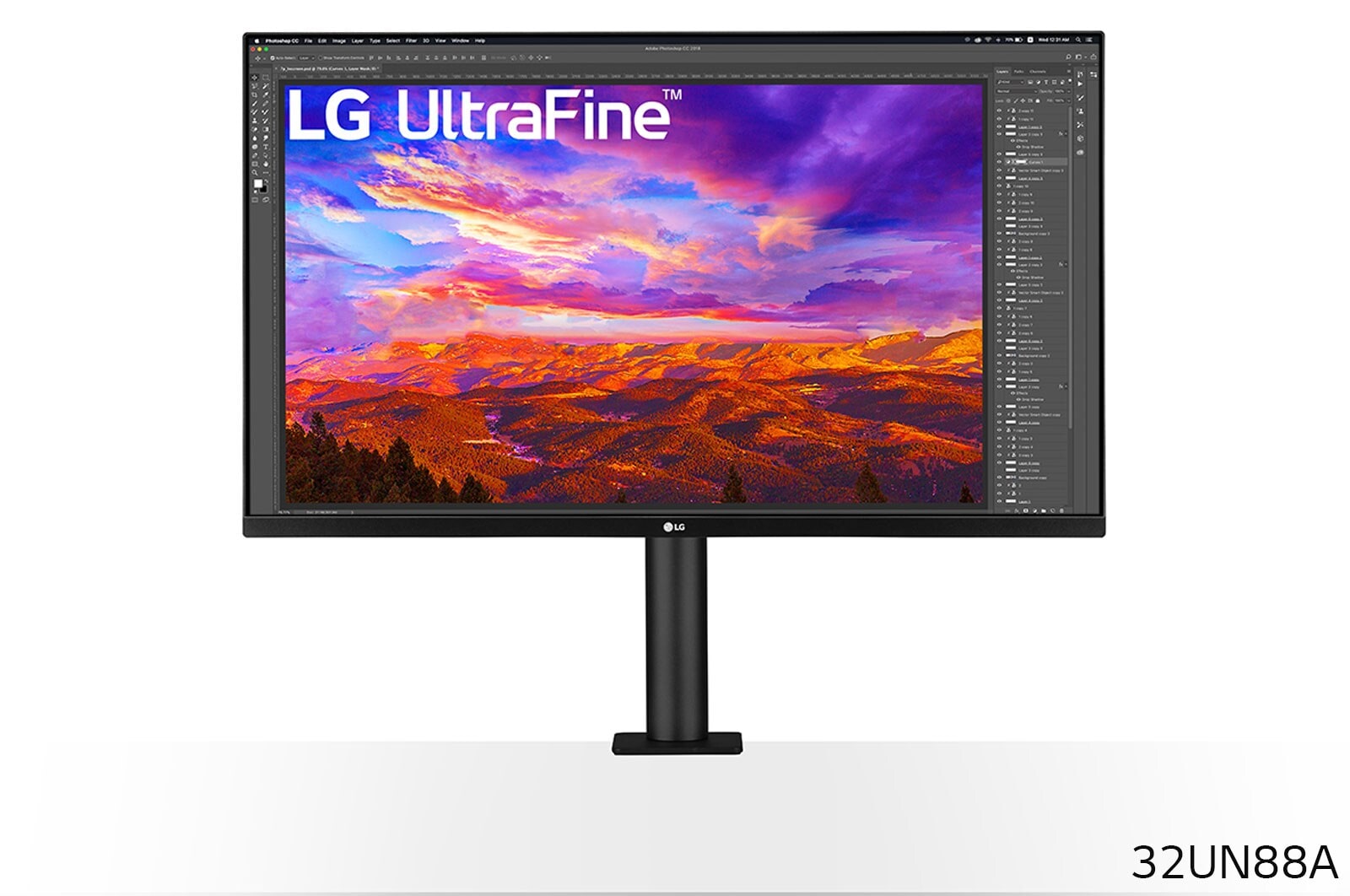 LG Moniteur 4K Ergo UltraFine™ 32" | IPS 16:9e | Résolution UHD 4K 3840 x 2160, LG 32UN88A-W