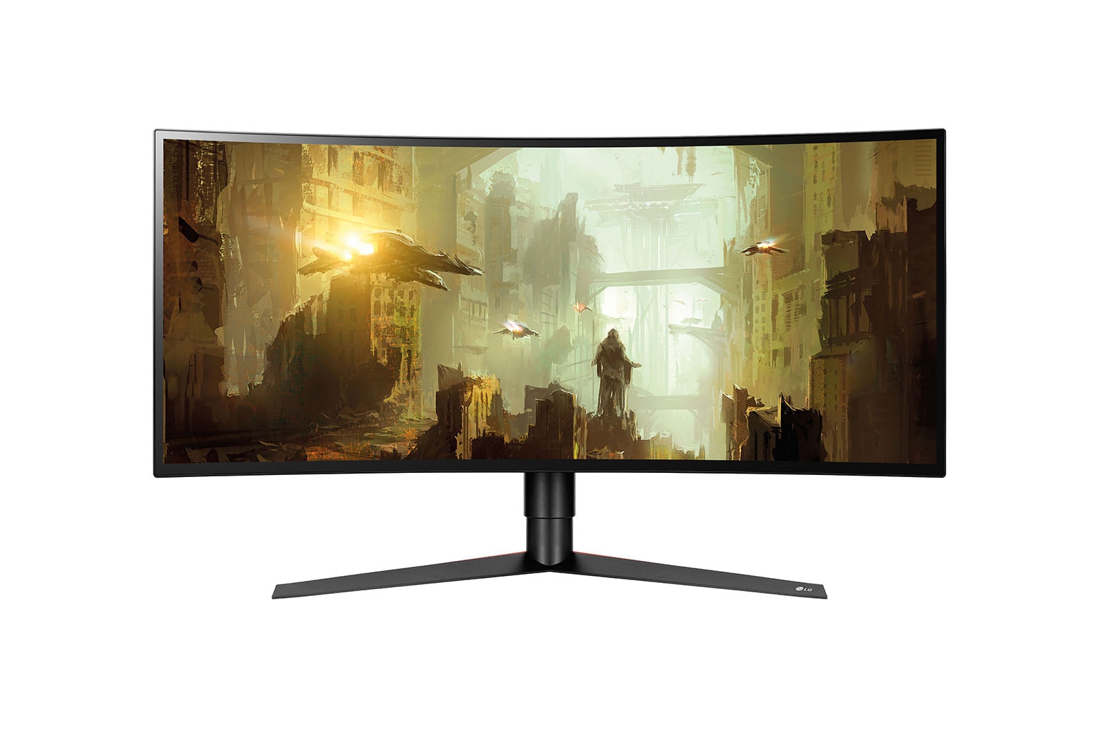 Vue avant de 34&#34; (86 cm) | Résolution 3440 × 1440 | Tps réponse 1ms | HDMI (2), Display Port, USB 3.0 (3) | 144Hz LG 34GK950F-B