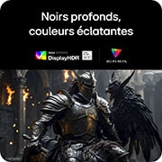 Moniteur LG 34GX900A produisant des noirs plus profonds et des couleurs réalistes grâce à la certification VESA DisplayHDR™ 400 (True Black) et à la couverture 98.5% DCI-P3.