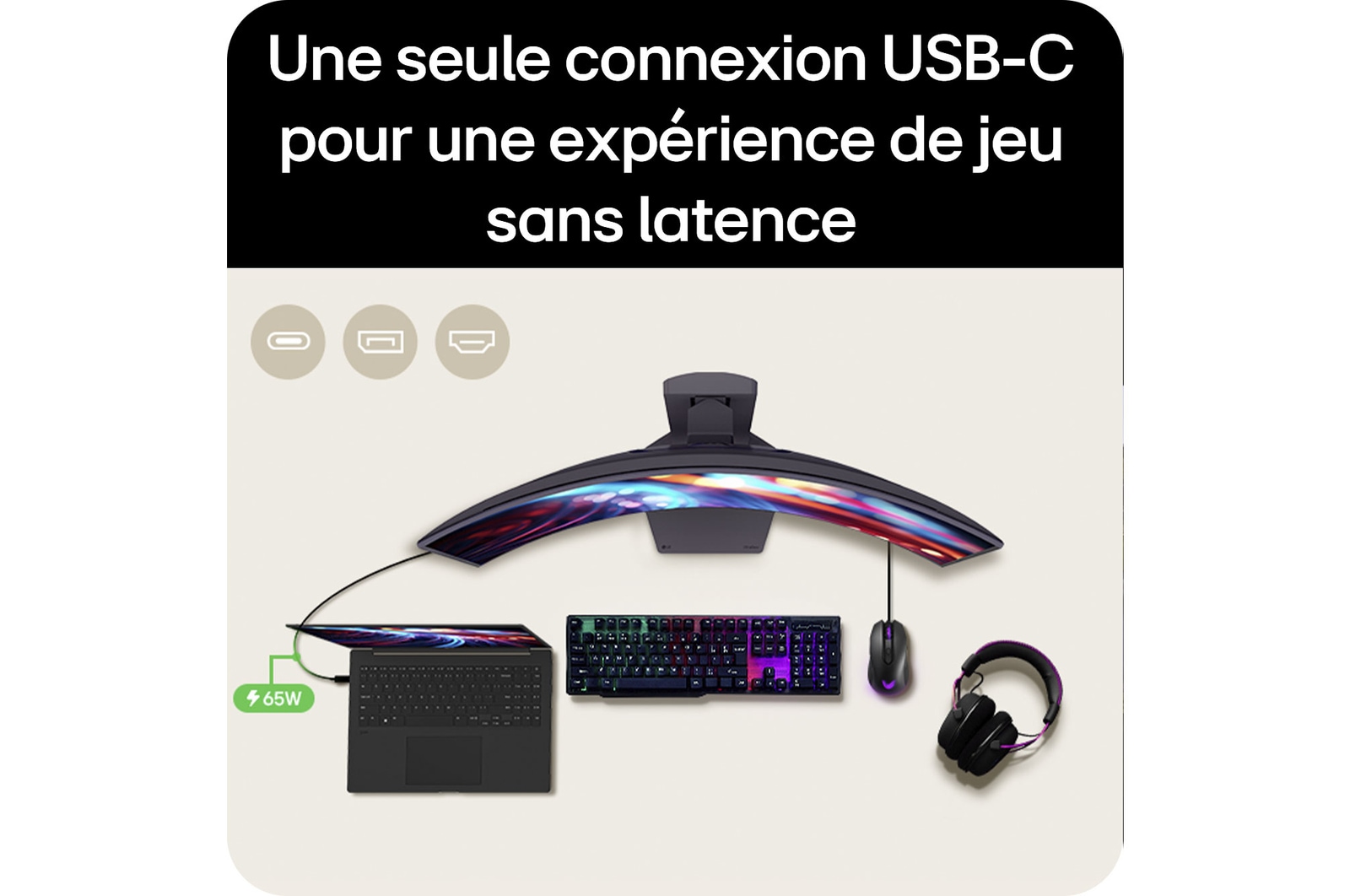 vue arrière avec voyants allumés