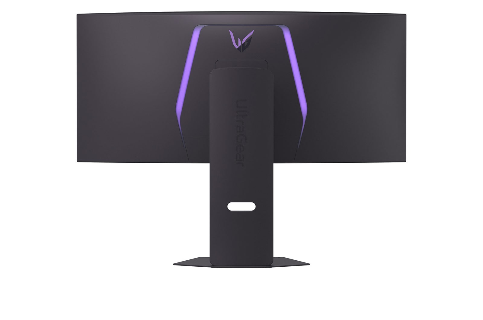 Moniteur LG 34GX900A au fini sombre affichant les dimensions de l'écran incurvé, mesurant 784.1 mm de largeur, 358.3 mm de hauteur d'écran, 470.4~580.4 mm de hauteur totale et 291.8 mm de profondeur.