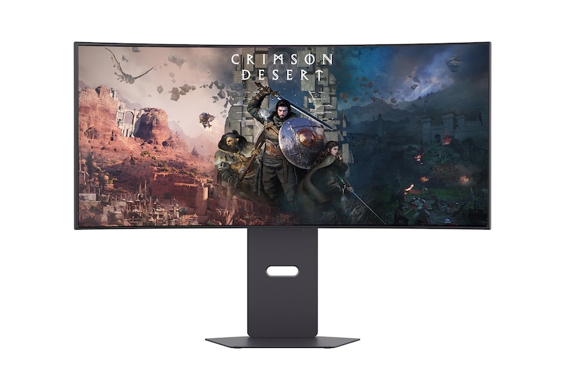 Vue avant de 34" (86,2 cm) | Moniteur gaming OLED 21:9 | Résolution QHD 3440 x 1440 LG 34GX900A-B