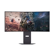Vue avant de 34" (86,2 cm) | Moniteur gaming OLED 21:9 | Résolution QHD 3440 x 1440 LG 34GX900A-B