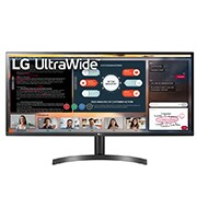 Vue avant de 34&#34; (86 cm) | UltraWide™ Moniteur LED IPS 21/9ème | Résolution UW FHD 2560x1080 LG 34WL50S-B