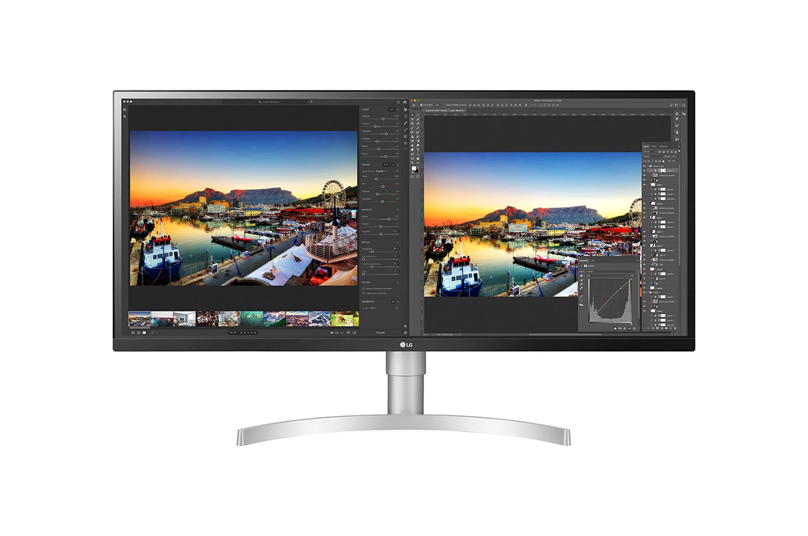 Vue avant de 34&#34; (86 cm) | Moniteur LED NANO IPS 21/9ème | Résolution UWQHD 3440x1440 LG 34WL850-W