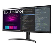 LG 34'' (86 cm) | Moniteur LED 21/9ème | Résolution UWQHD 3440 x 1440, LG 34WN750P-B