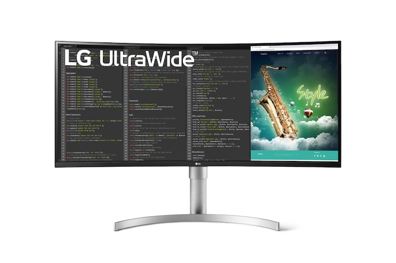 LG 35'' (89 cm) | UltraWide™ Moniteur incurvé LED VA 21/9ème | Résolution UW QHD 3440 x 1440, LG 35WN75CP-W