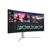 LG 38'' (96 cm) | Moniteur Nano IPS incurvé 21/9ème | Résolution QHD+ 3840 x 1600, LG 38WN95C-W