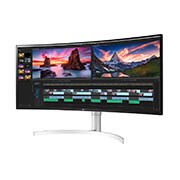 LG 38'' (96 cm) | Moniteur Nano IPS incurvé 21/9ème | Résolution QHD+ 3840 x 1600, LG 38WN95CP-W