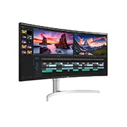 LG 38'' (96 cm) | Moniteur Nano IPS incurvé 21/9ème | Résolution QHD+ 3840 x 1600, LG 38WN95CP-W