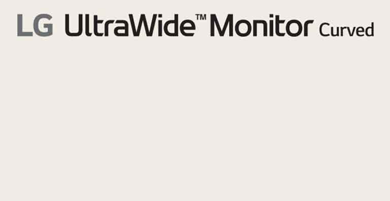 Logo LG UltraWide™ Curved Monitor.