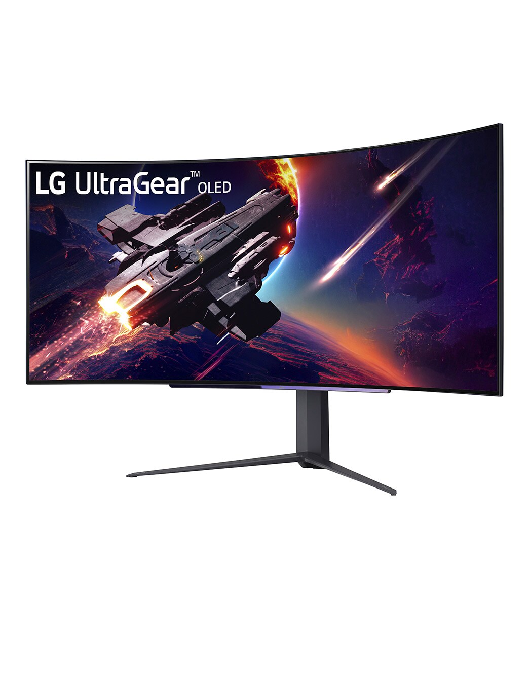 LG 44.5インチ800R湾曲ゲーミングOLEDモニター 45GR95QE-B 44.5'' (113 cm) | Moniteur gaming OLED 21/9ème | Résolution UWQHD