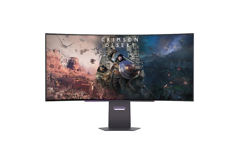 Vue avant de 45' (113 cm) | Moniteur gaming OLED 21:9 | Résolution WQHD 3440 x 1440 LG 45GX900A-B