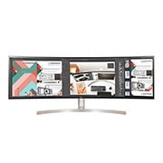 LG 49'' (124 cm) | Moniteur incurvé LED IPS 32/9ème | Résolution Dual QHD 5120 x 1440, LG 49WL95CP-W