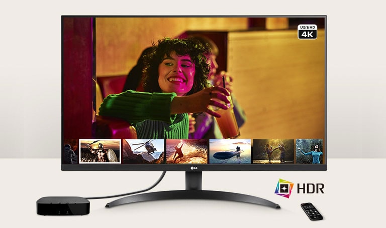 Le moniteur permet aux utilisateurs de profiter des contenus 4K et HDR.