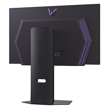 vue avant du moniteur avec le support en bas