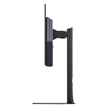 vue latérale du moniteur incliné
