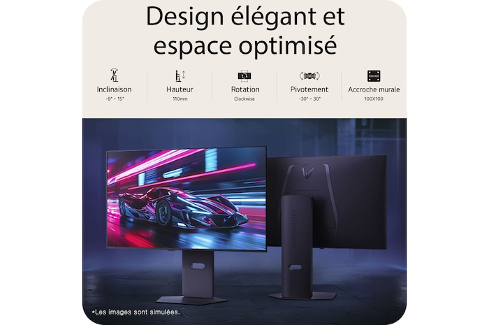 Design élégant et espace optimisé