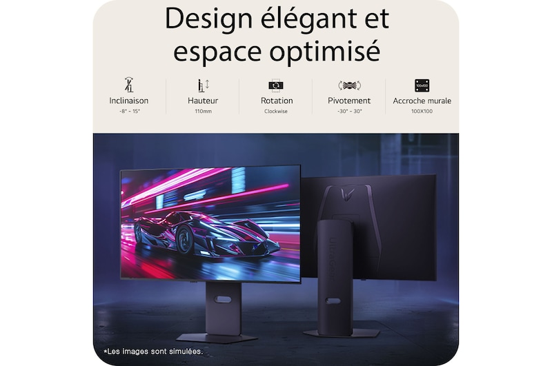 Design élégant et espace optimisé