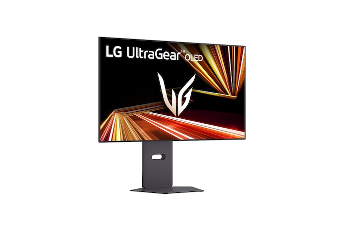 vue avant du moniteur avec le support en bas