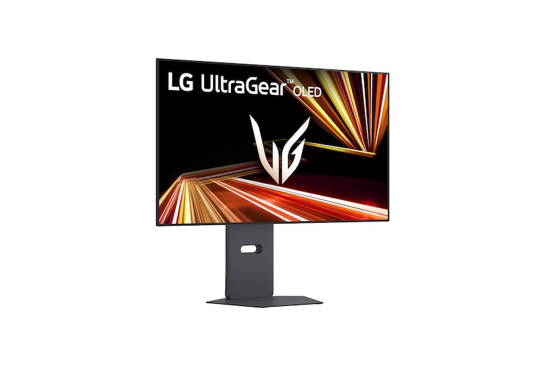 vue avant du moniteur avec le support en bas