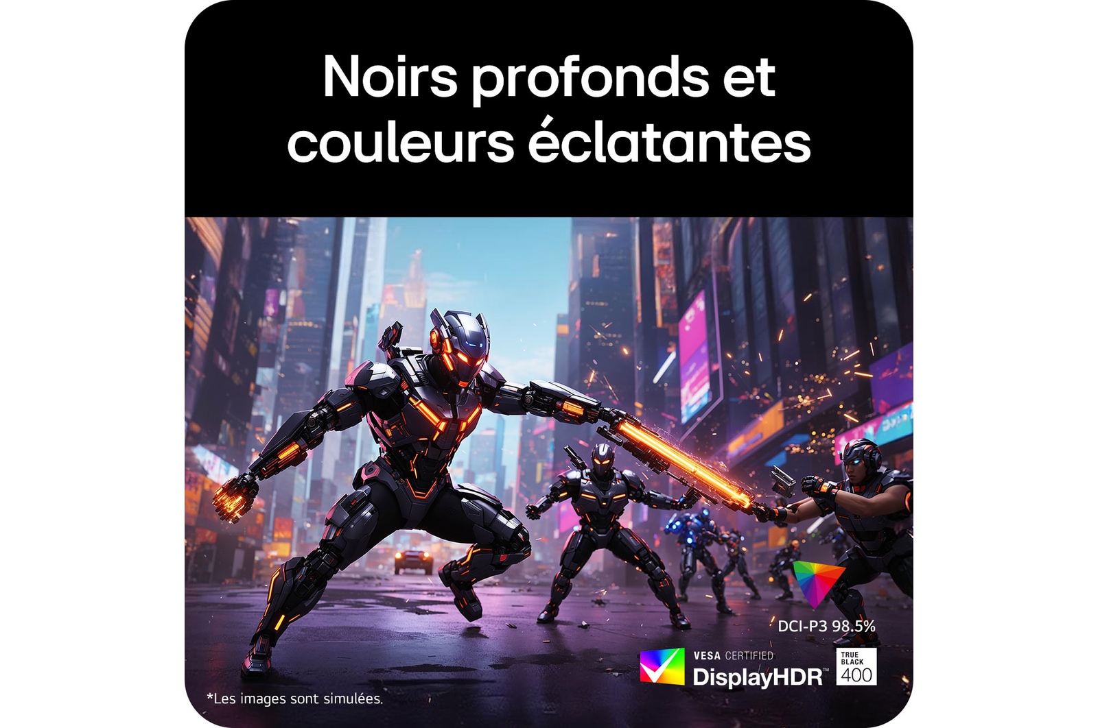 Noirs profonds et couleurs éclatantes