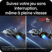 Suivez votre jeu sans interruption, même à pleine vitesse