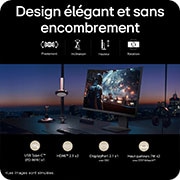 Design élégant et sans  encombrement