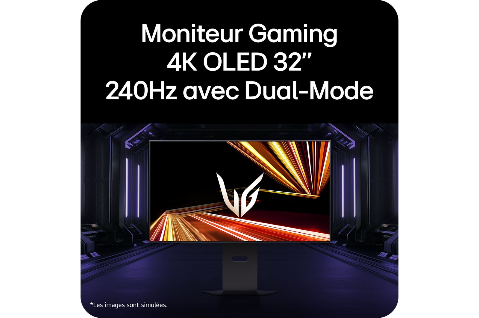 Moniteur Gaming 4K OLED 32" 240Hz avec Dual-Mode