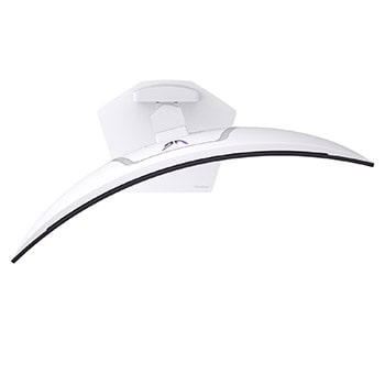 vue latérale de +15 degrés du moniteur incliné