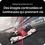 Des images contrastées et  Réglage dynamique des tons  lumineuses qui prennent vie