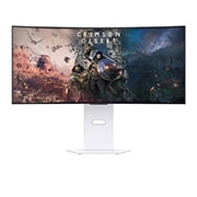 Vue avant de 34' (86,2 cm) | Moniteur gaming OLED 21:9 | Résolution WQHD 3440 x 1440 LG 34GX90SA-W