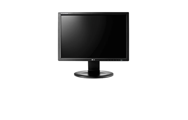Vue avant de Moniteur 5/4 bureautique pivot 19 pouces (48cm) LG E1910P-BN