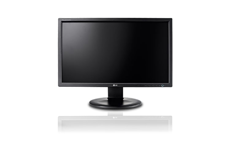 Vue avant de Moniteur LCD LED 4/3 19 pouces, VGA, DVI-D LG E1910T-BN