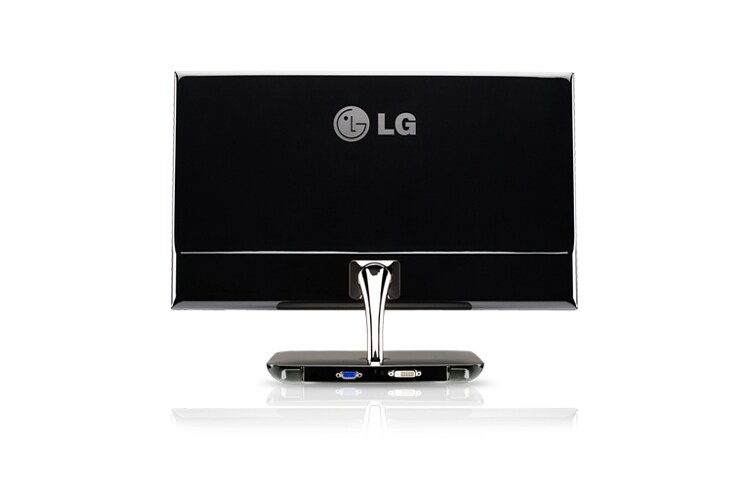 LG Moniteur LCD LED, 23 pouces (58cm) de 11.9mm d'épaisseur, HDMI, déport des connectiques dans le pied., LG E2281VR-BN