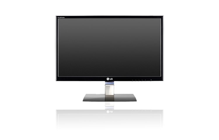 Vue avant de Moniteur LCD LED 23 pouces (58cm), HDMI, 12,9mm d&#39;épaisseur. LG E2360V-PN