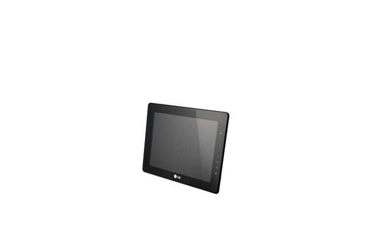 Vue avant de Cadre Photo Numérique LED Blanche LG F1020N