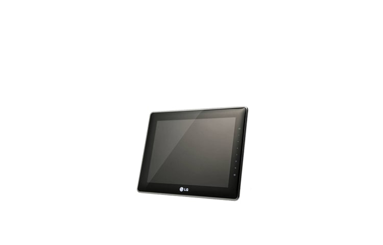 Vue avant de Cadre Photo Numérique LED Blanche LG F8010S