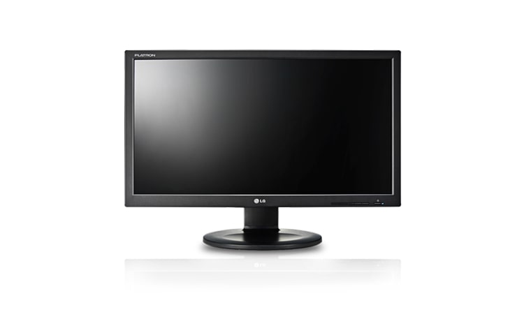 Vue avant de Moniteur LCD LED 23 pouces (58cm) dalle IPS, HDMI, pivot, réglable en hauteur. LG IPS231P-BN