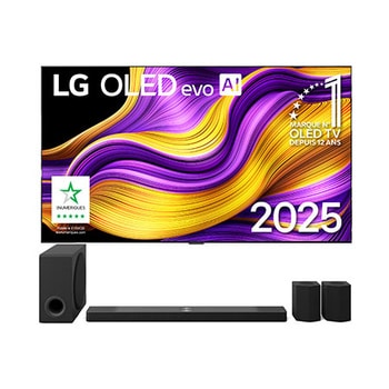 Front view of LG OLED evo AI G5 4K Smart 