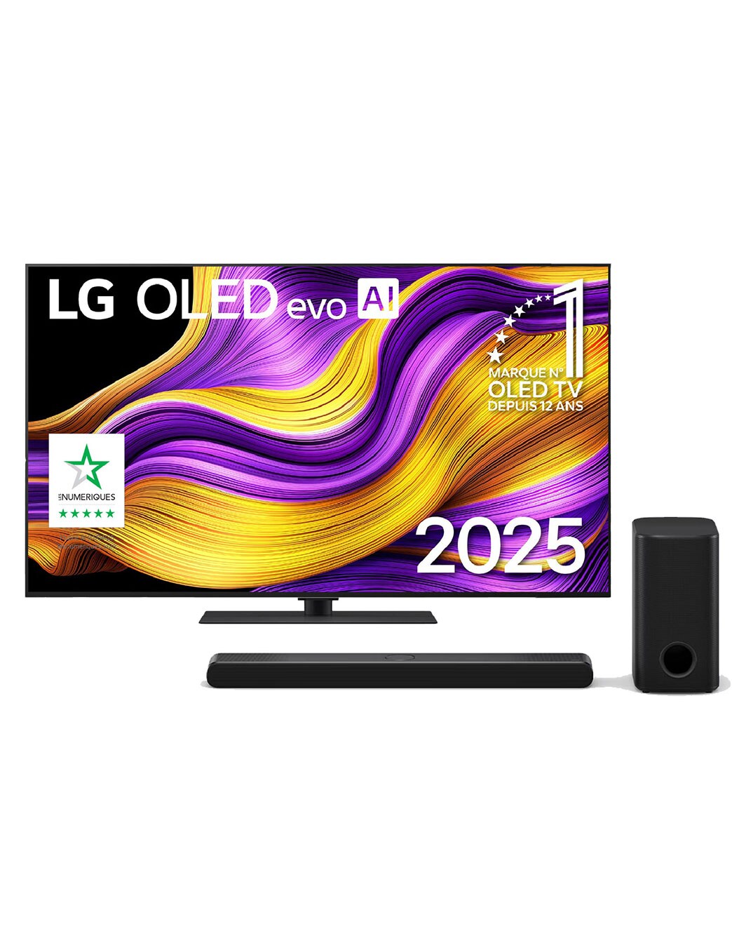 Pack 55 pouces (139 cm) LG OLED evo AI G5 4K Smart TV 2025 + Barre de ...
