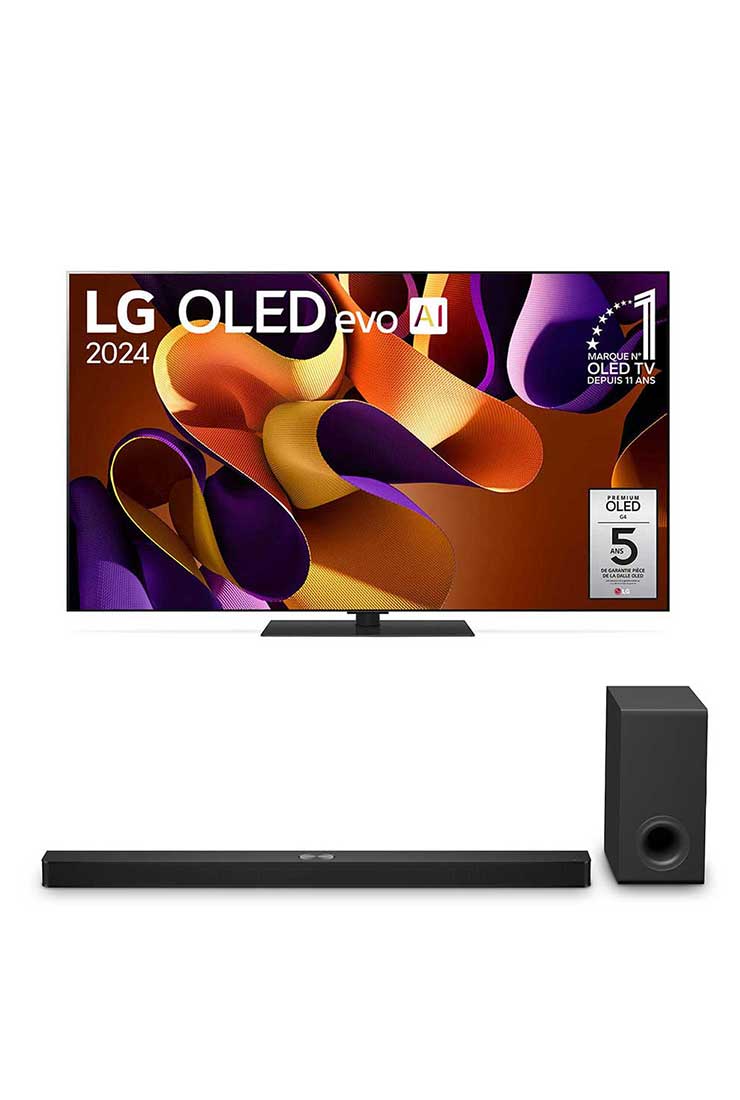 Smart TV LG OLED evo AI 4K G4 2024 55 pouces - LG OLED55G46LS.S90TY ...