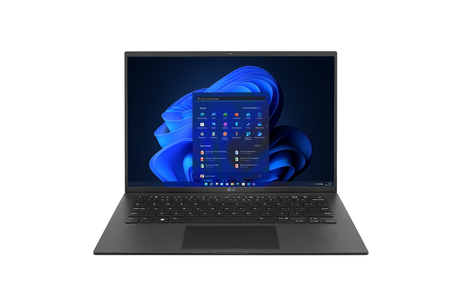 Front view with keyboard