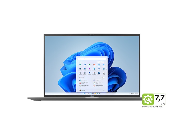 LG gram 17Z90Q | Windows 11 Home Plus | 17" 1 350g | Intel® Core™ i7 | RAM 16Go | SSD 1To NVMe™, LG 17Z90Q-G.AA79F
