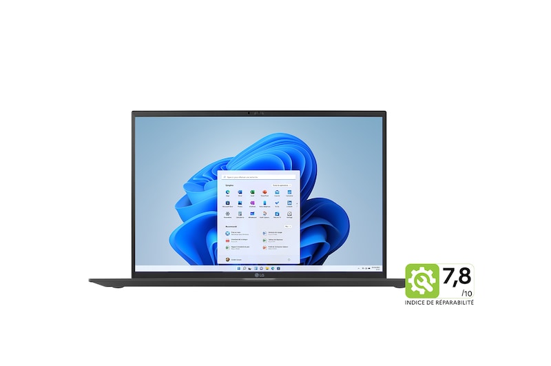 LG gram 17Z90Q | Windows 11 Home Advanced | 17" 1 350g | Intel® Core™ i7 | RAM 32Go | SSD 1To NVMe™, LG 17Z90Q-G.AD78F